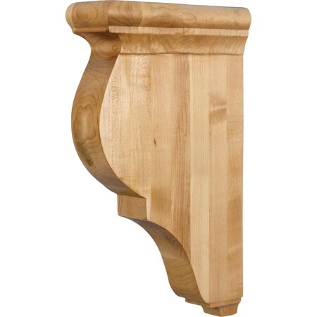 Hardware Resources 3" Wx8-5/16"Dx14"H Rubberwood Smooth Corbel CORG-2RW